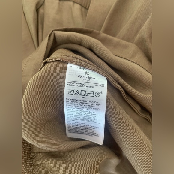 Banana Republic tie waist blouse size XS brown - Picture 8 of 8